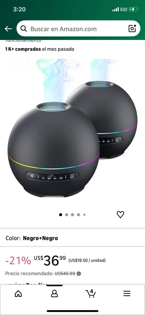 Black Essential Oil Diffuser