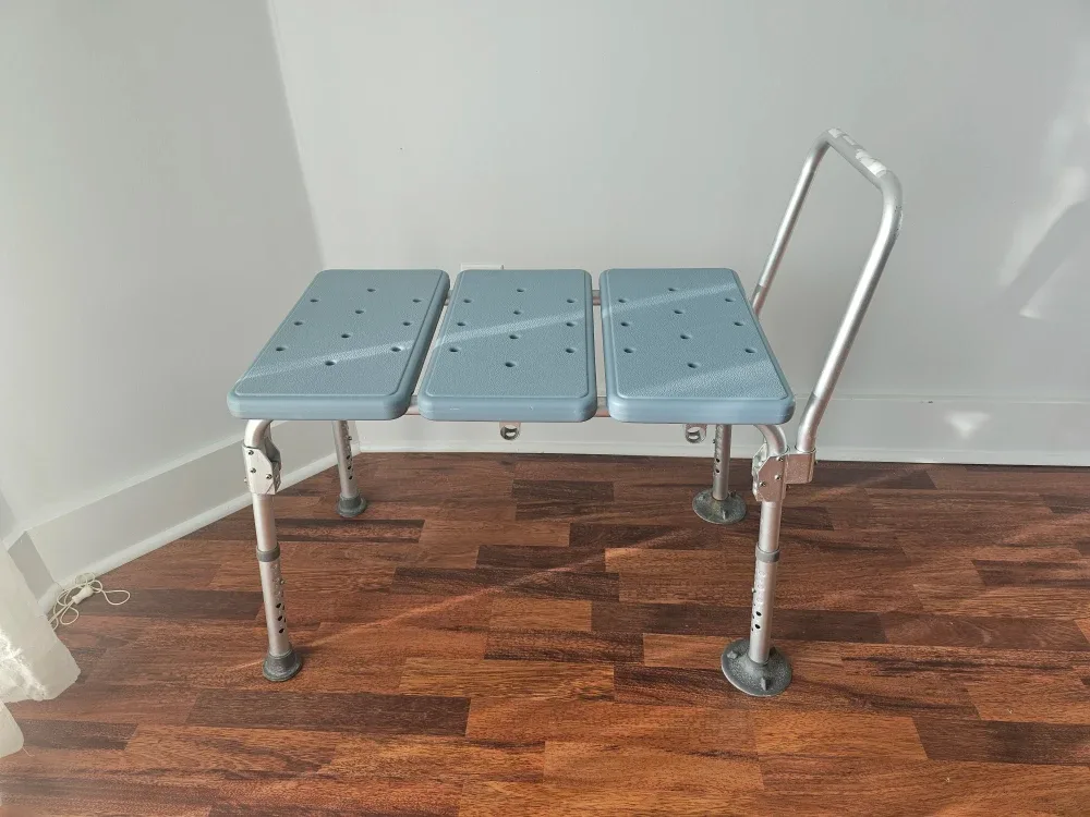 Adjustable Transfer Bench with Back