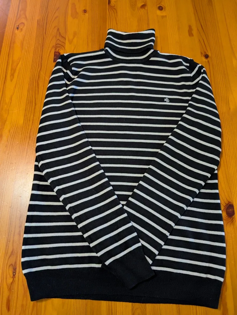 Ralph Lauren Striped Turtleneck - Size L image indicator(2)