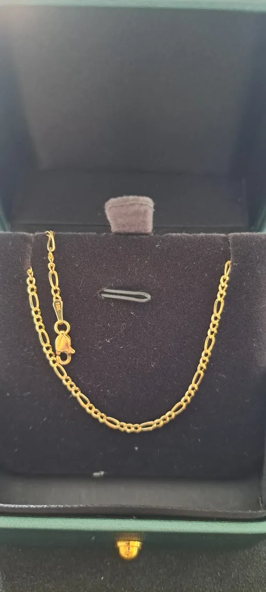 10K Gold Figaro bracelet 7" 2.5mm image indicator(2)