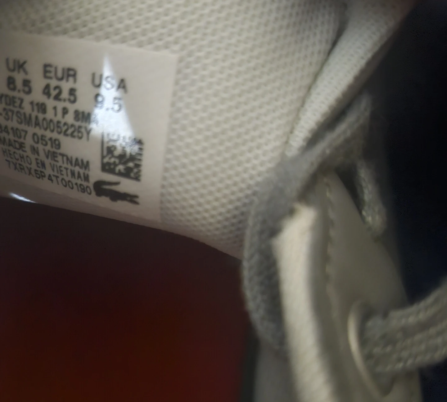 Lacoste Grey Leather Sneakers - Size 9.5 🥕 - photo 2