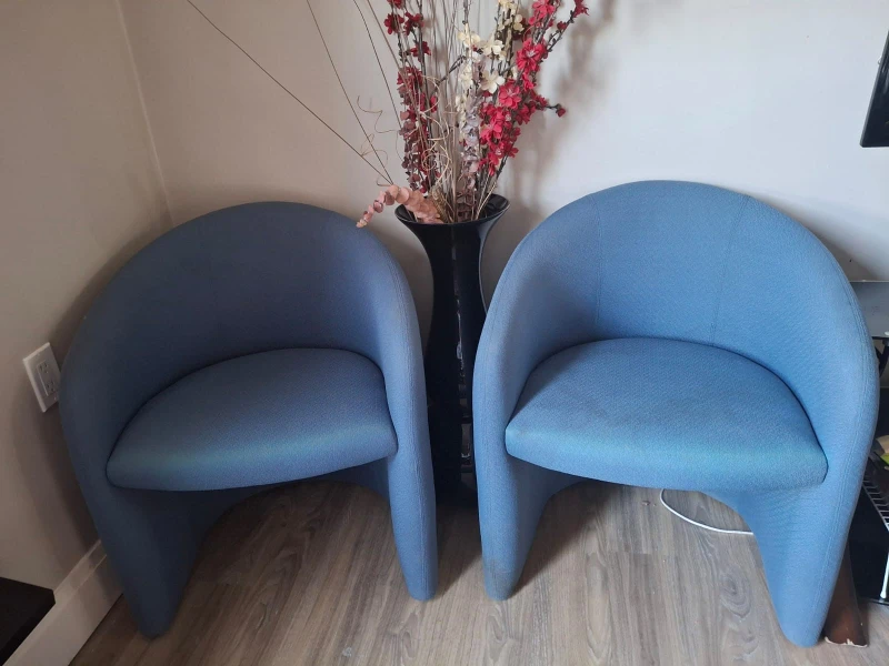 Blue Accent Chairs - Set of 2 - photo 2