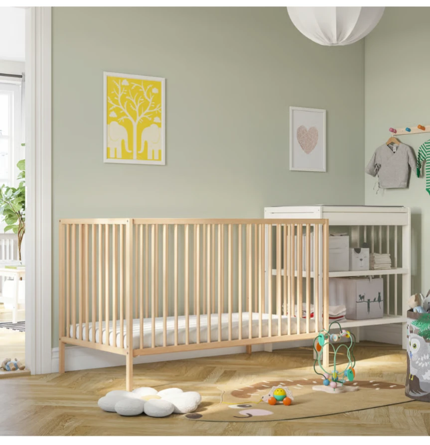 IKea Wooden Baby Crib