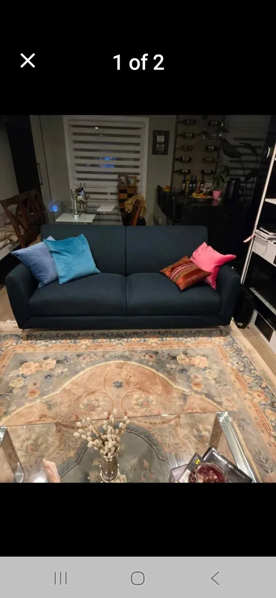 Navy Blue Sofa and Armchair Set image indicator(2)