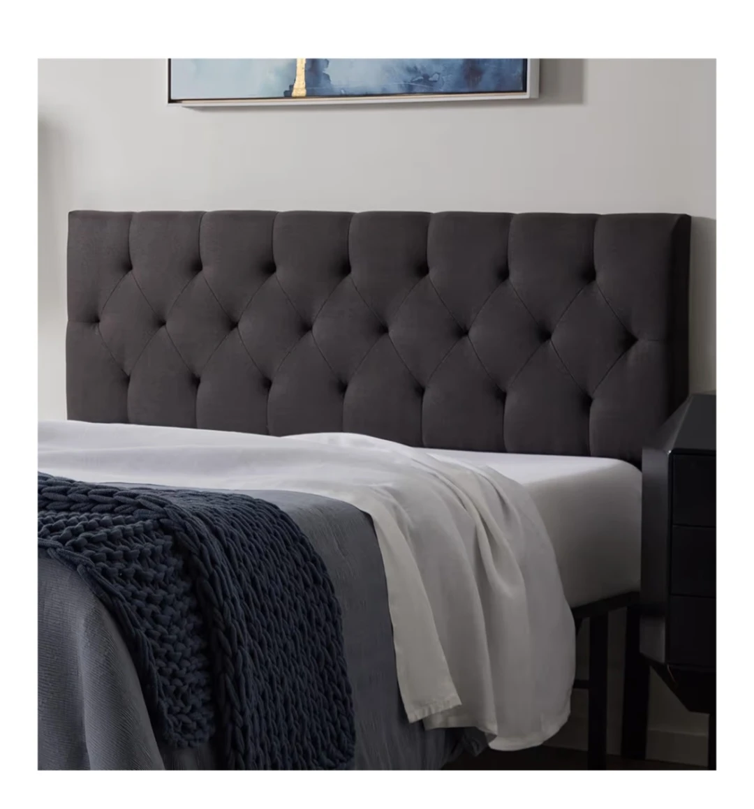 Tufted Headboard - Full/Queen Size - Gray - photo 2