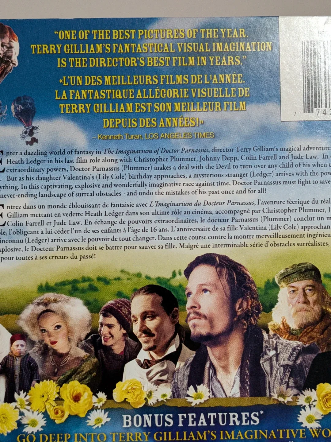 The Imaginarium of Doctor Parnassus DVD New sealed image indicator(10)