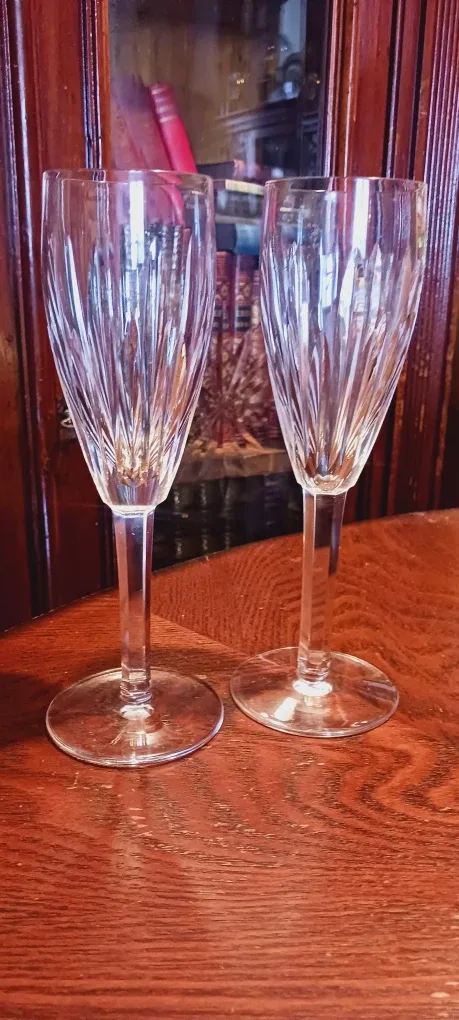 New!! 2× Waterford Crystal CARINA Champagne 🍾 Flutes