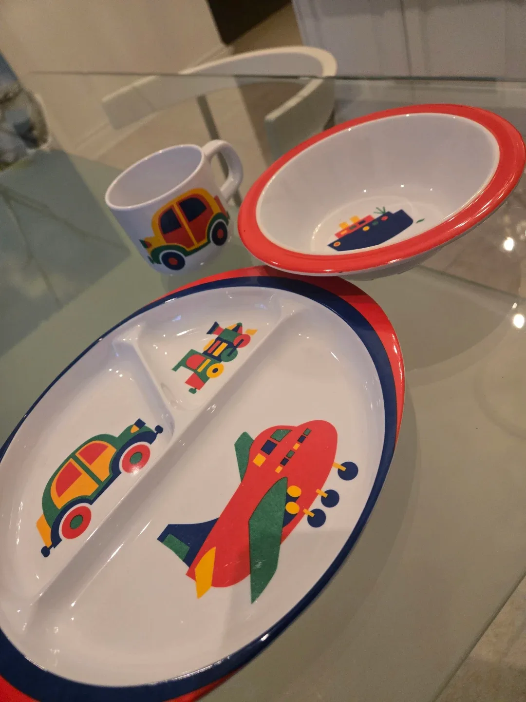 Kids Divided Plate, Bowl, and Mug Set image indicator(2)