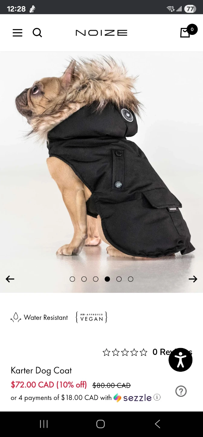 Noize Karter Dog Parka - Black, L/XL - photo 4