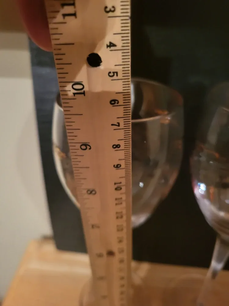 Vintage Etched Hand Painted Glass & Decanter Set image indicator(7)