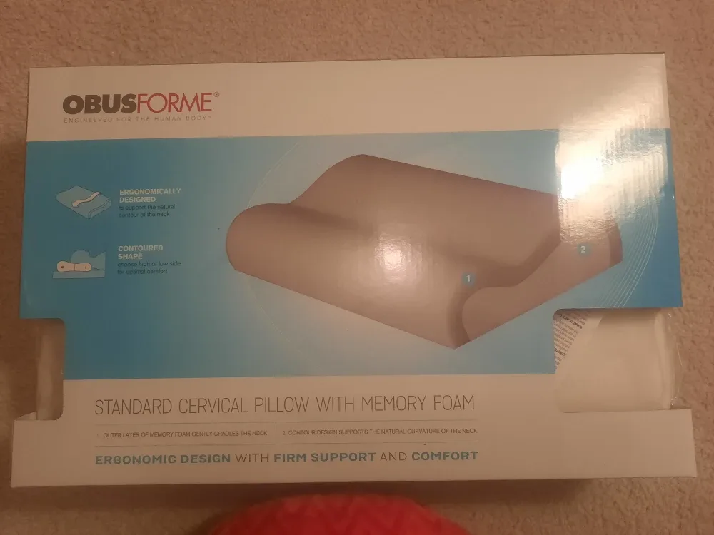 New ObusForme Standard Cervical Pillow w/ Memory Foam