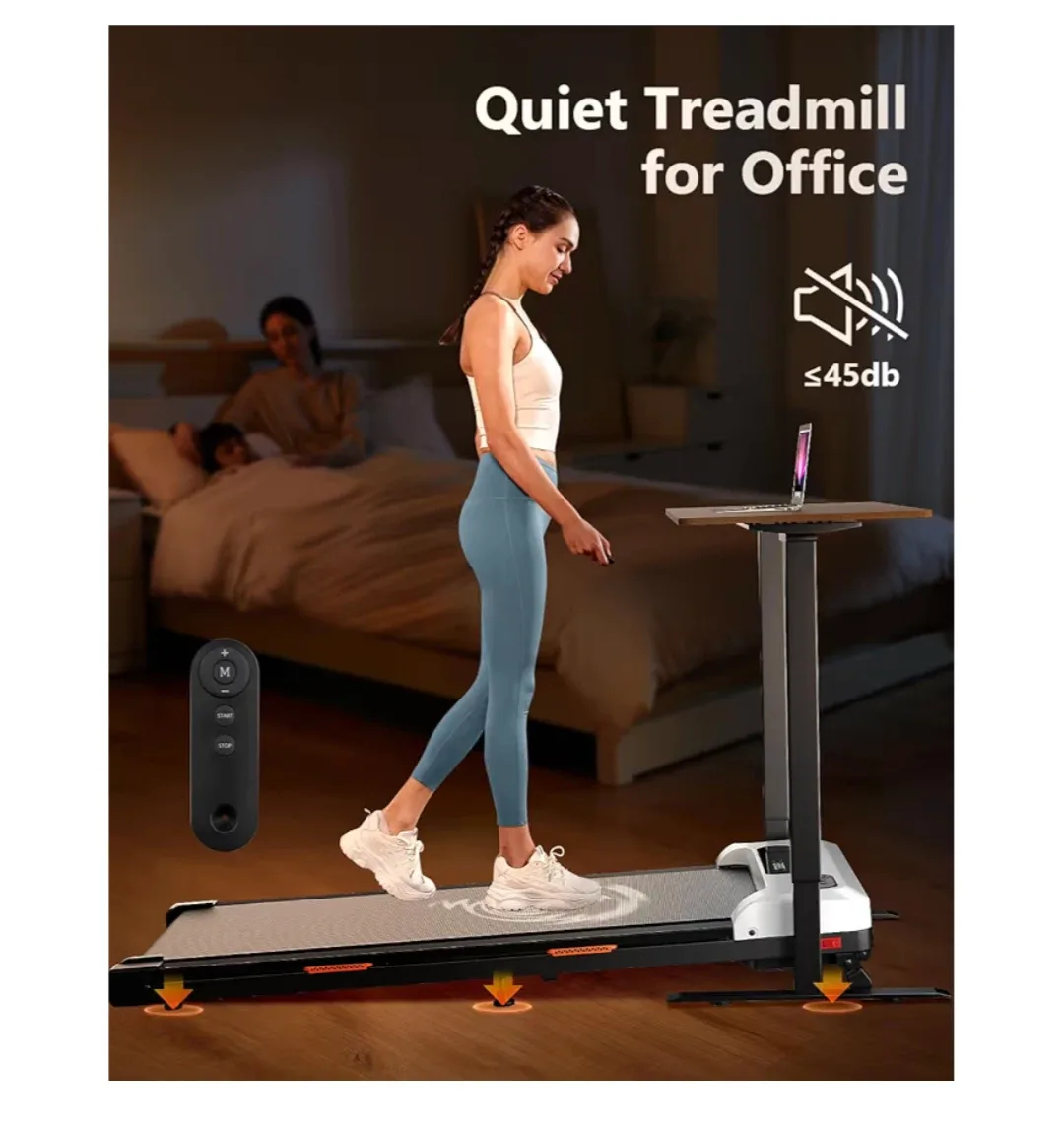 AIRHOT Treadmill  walking Pad with Incline image indicator(6)