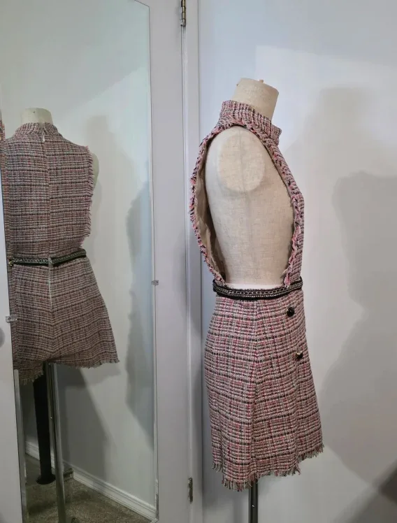 Zara Basic Tweed  Skort Jumper - Size M image indicator(2)