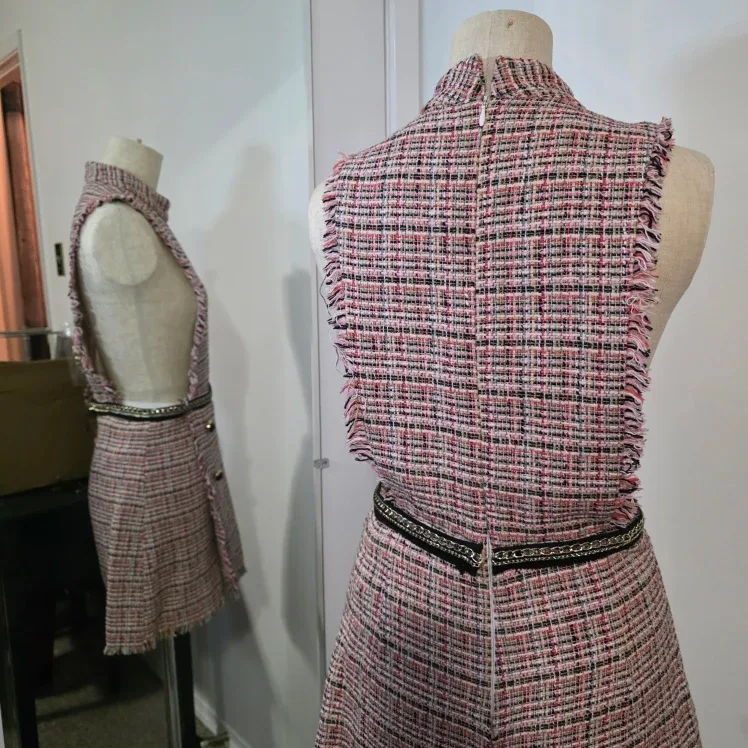 Zara Basic Tweed  Skort Jumper - Size M image indicator(3)