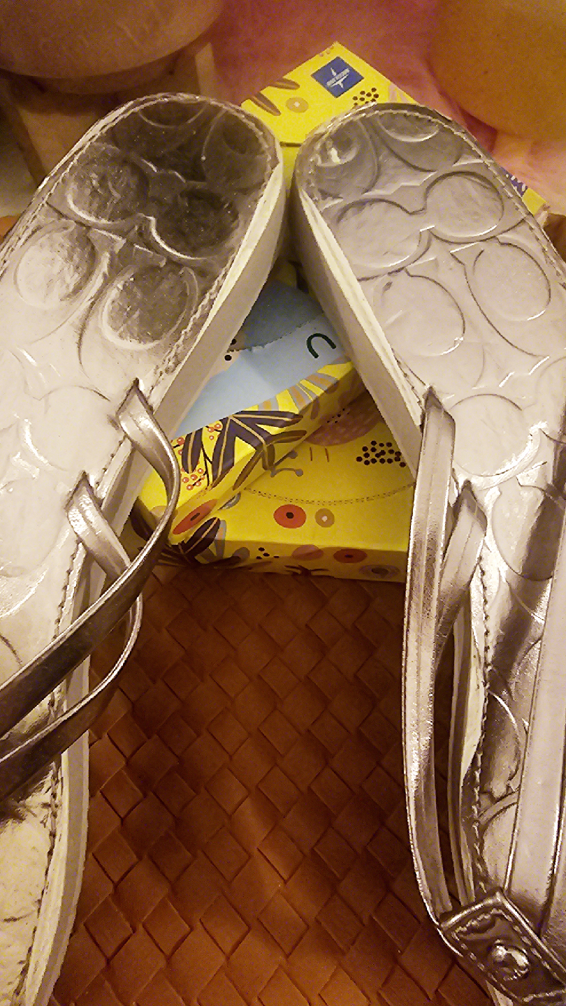 Coach Silver Flip Flops - photo 2