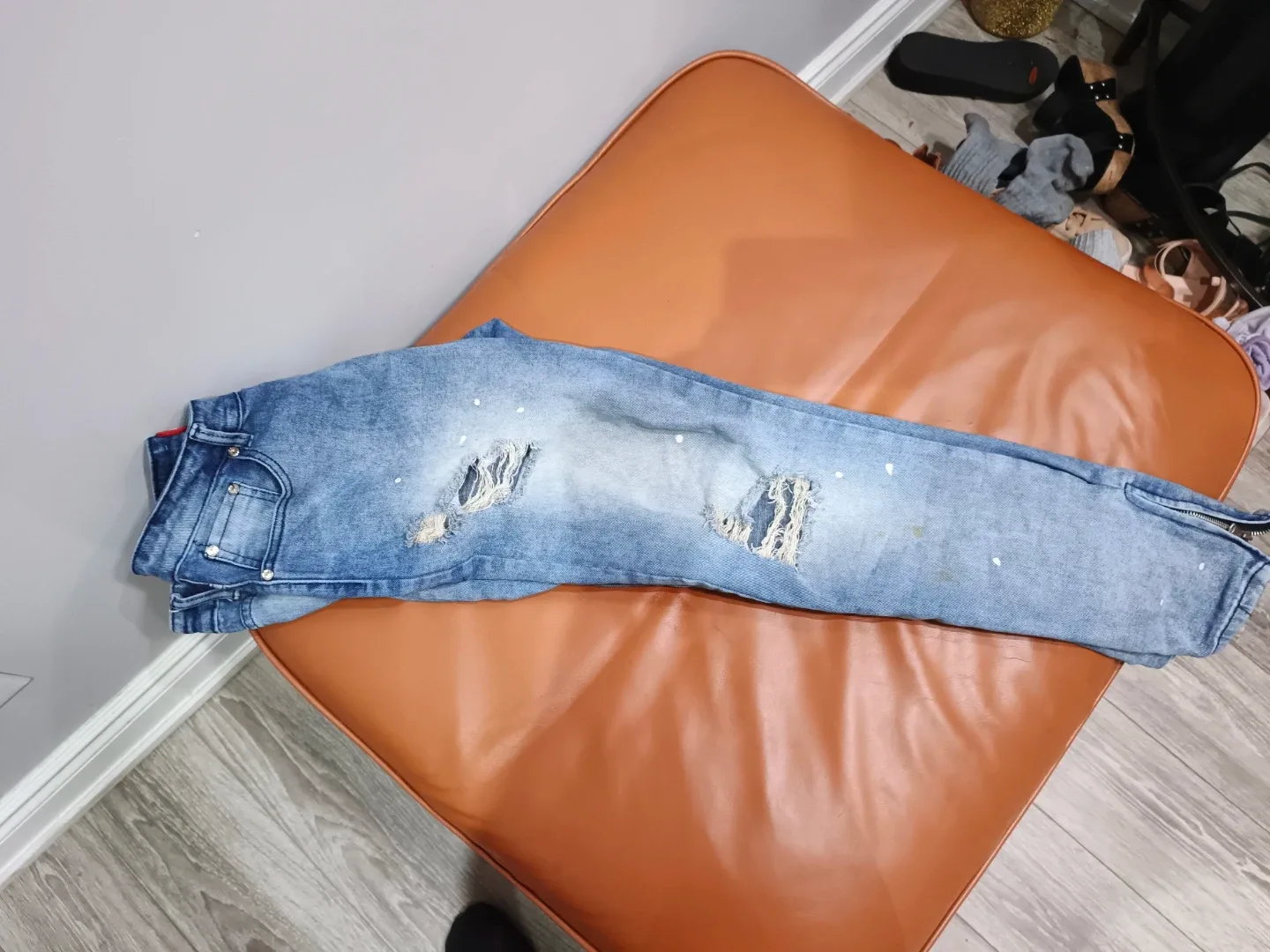 P&S Jeans - Distressed Light Blue Wash image indicator(6)