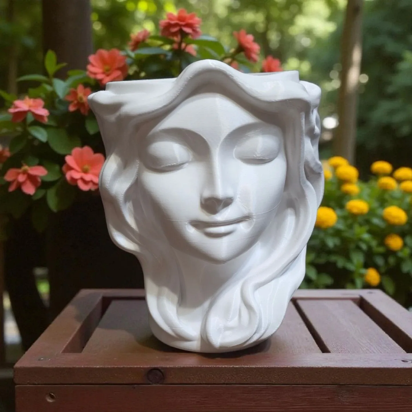 White Head Planter