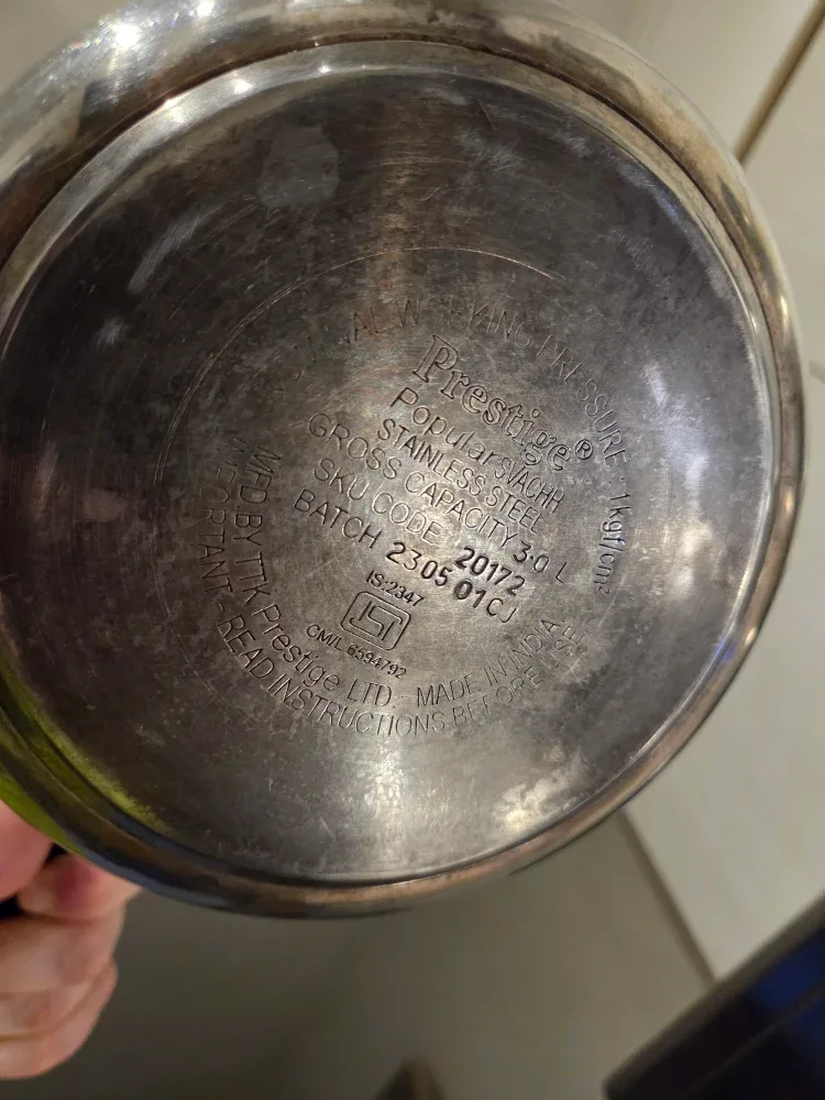 Prestige 3.0 L Pressure Cooker image indicator(6)