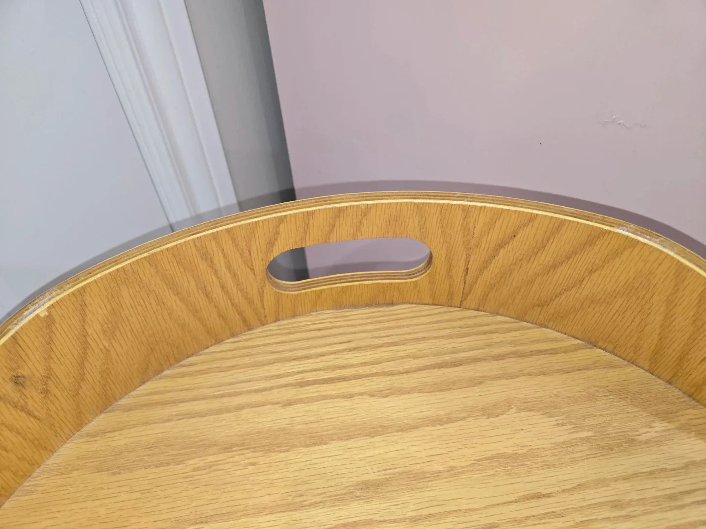 Wood & Black Metal Stool image indicator(3)