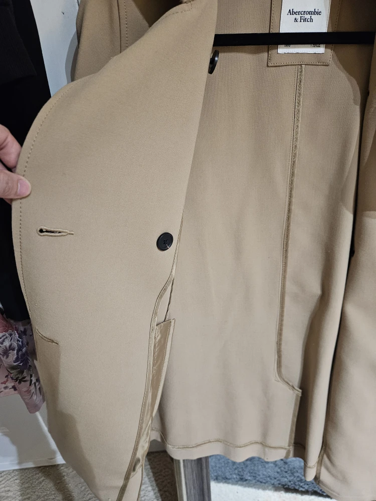 Abercrombie & Fitch Beige Trench Women Coat - Size S - photo 5