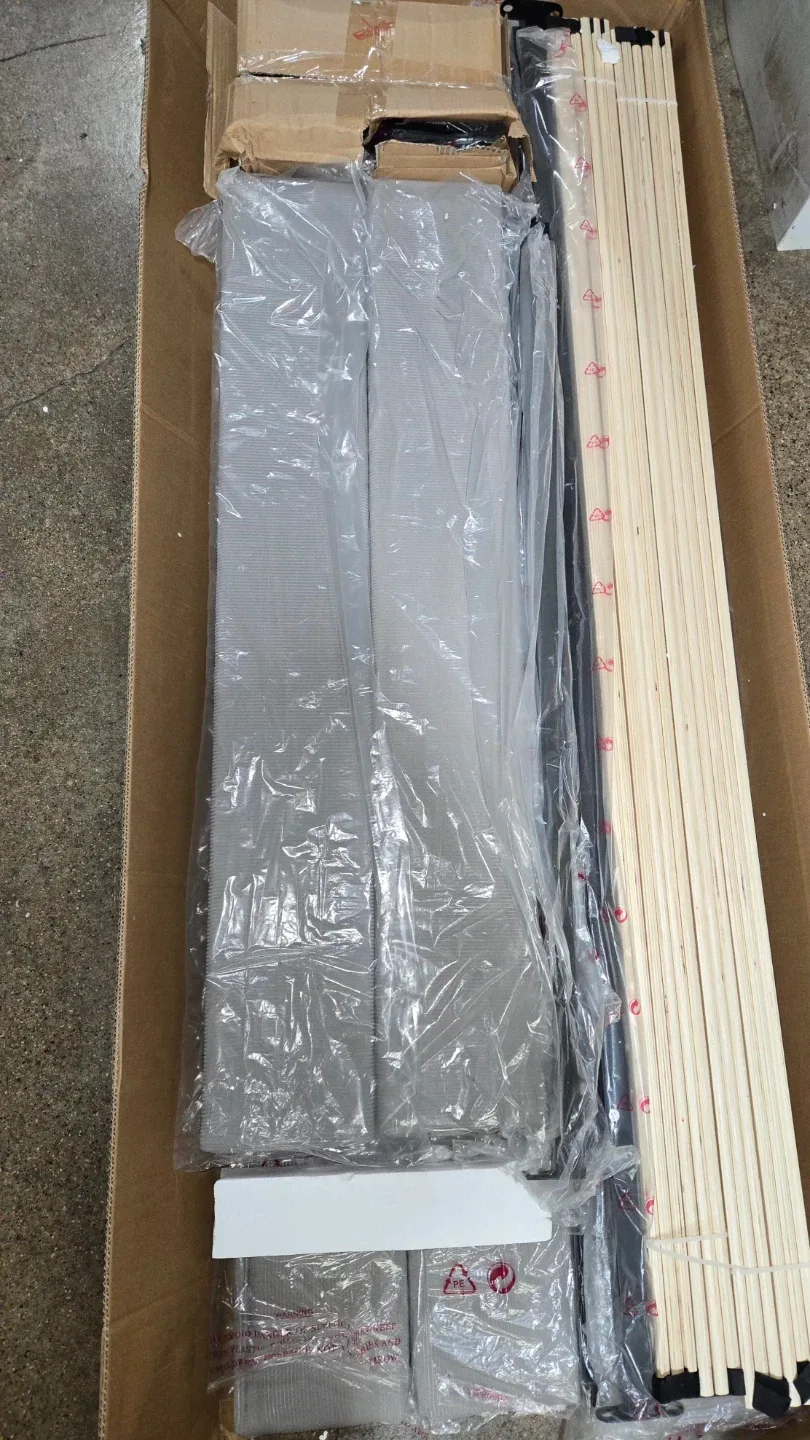 IDEALHOUSE Queen Light Gray Upholstered Bed Frame image indicator(6)