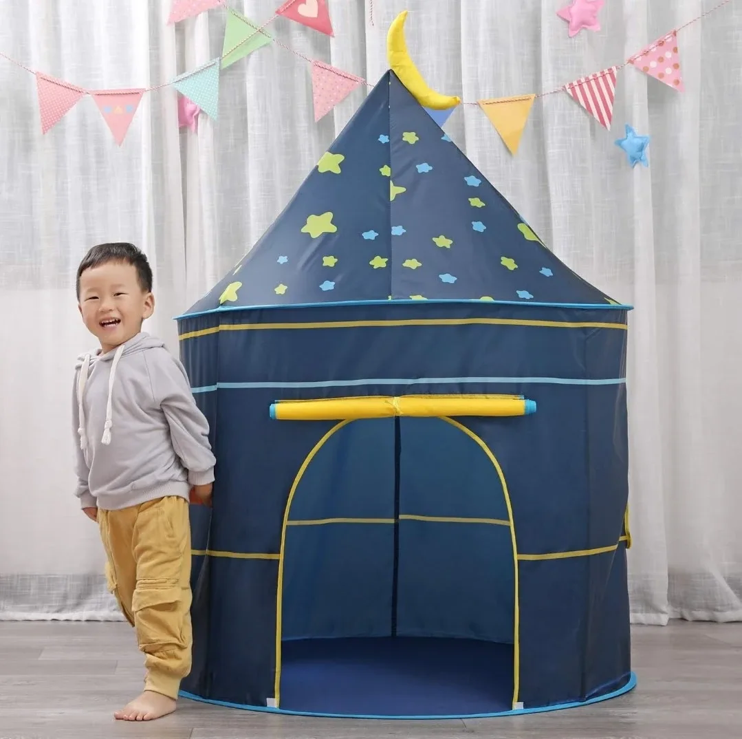 Kids' Play Tent - Stars & Moon Design image indicator(9)