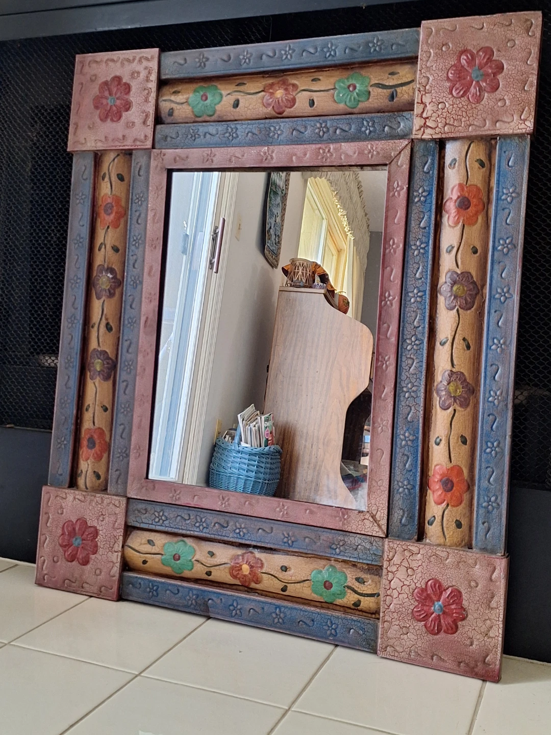 Decorative Floral Mirror