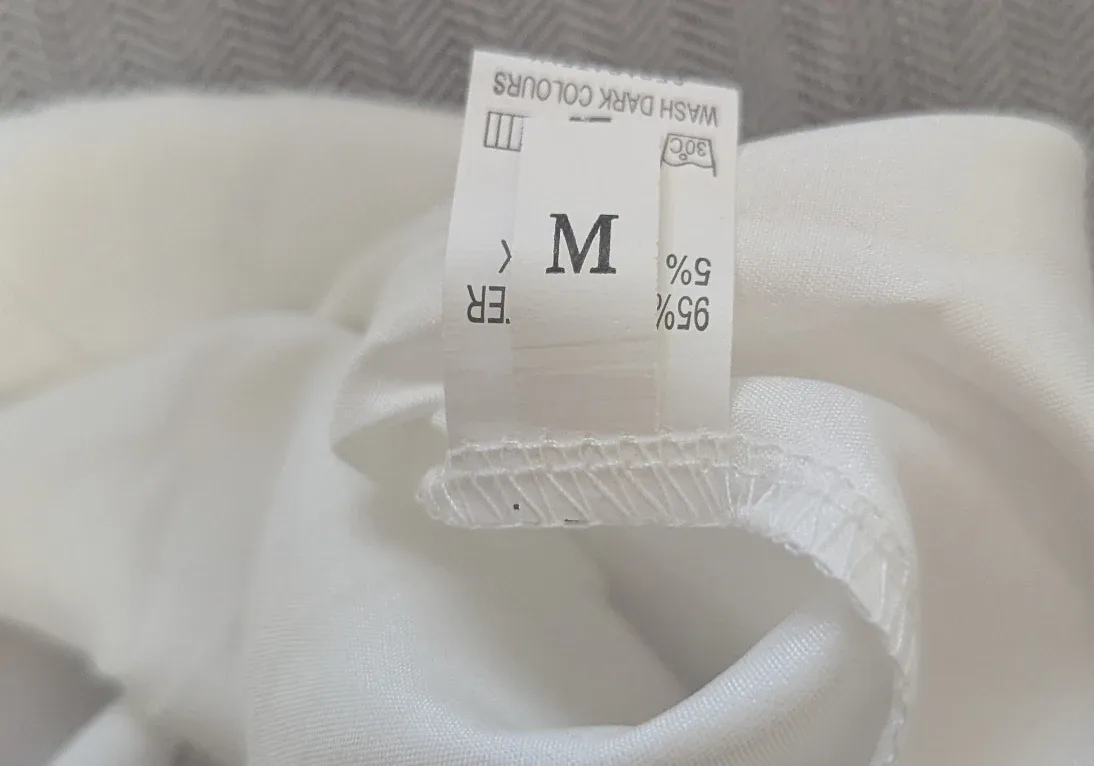 Brand New White Floral Print Dress - Women's Size Medium image indicator(6)