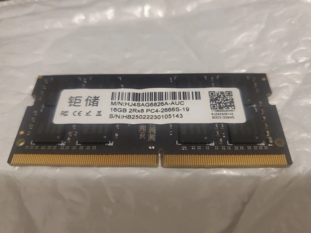 16GB DDR4 2666MHz SODIMM RAM for Laptops and Small Devices