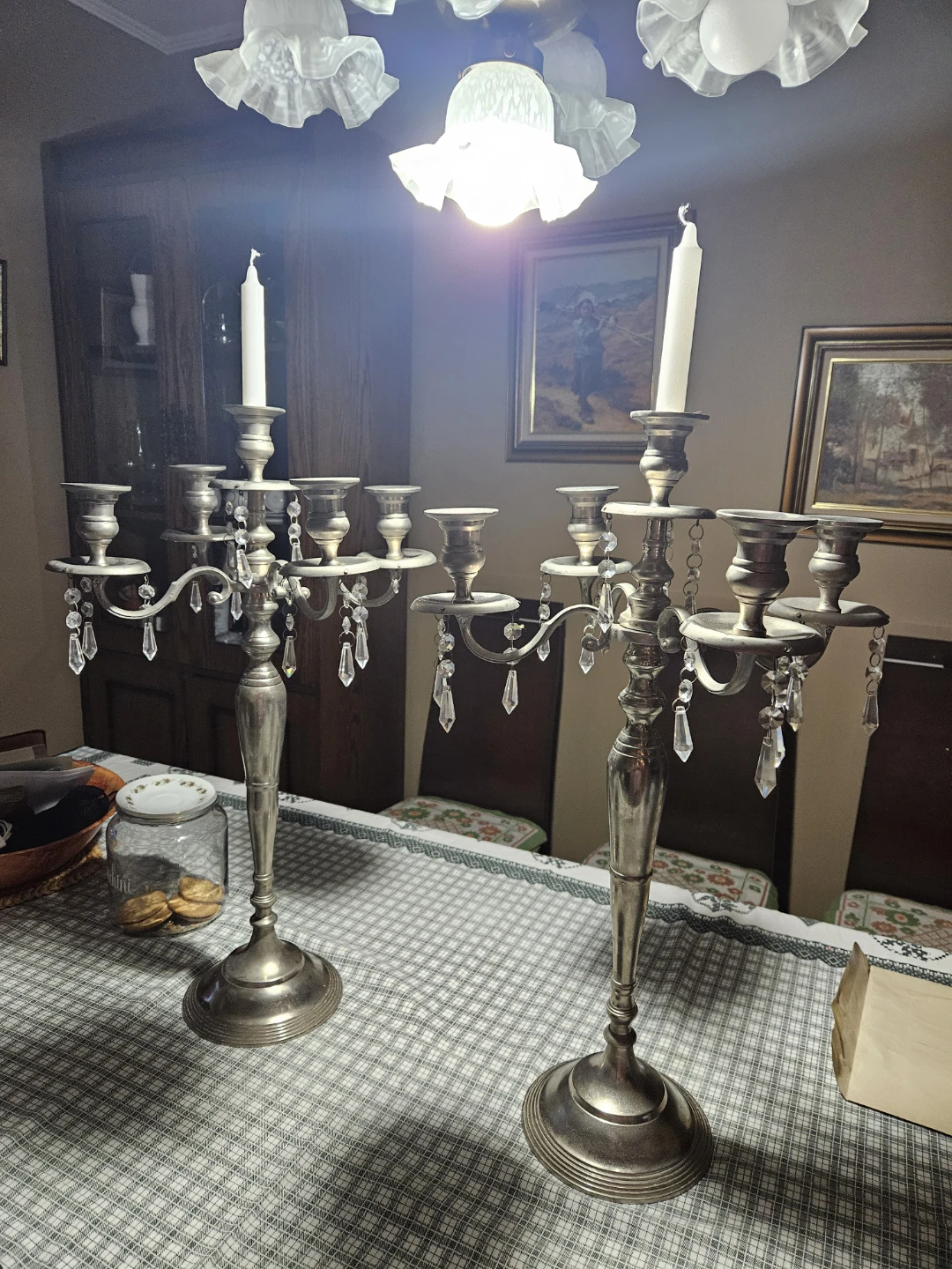 Candelabra Set with Crystal Accents - photo 2