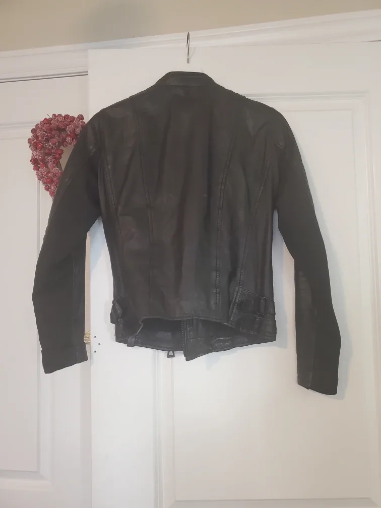 Rudsak Black Leather Jacket - Size S image indicator(3)