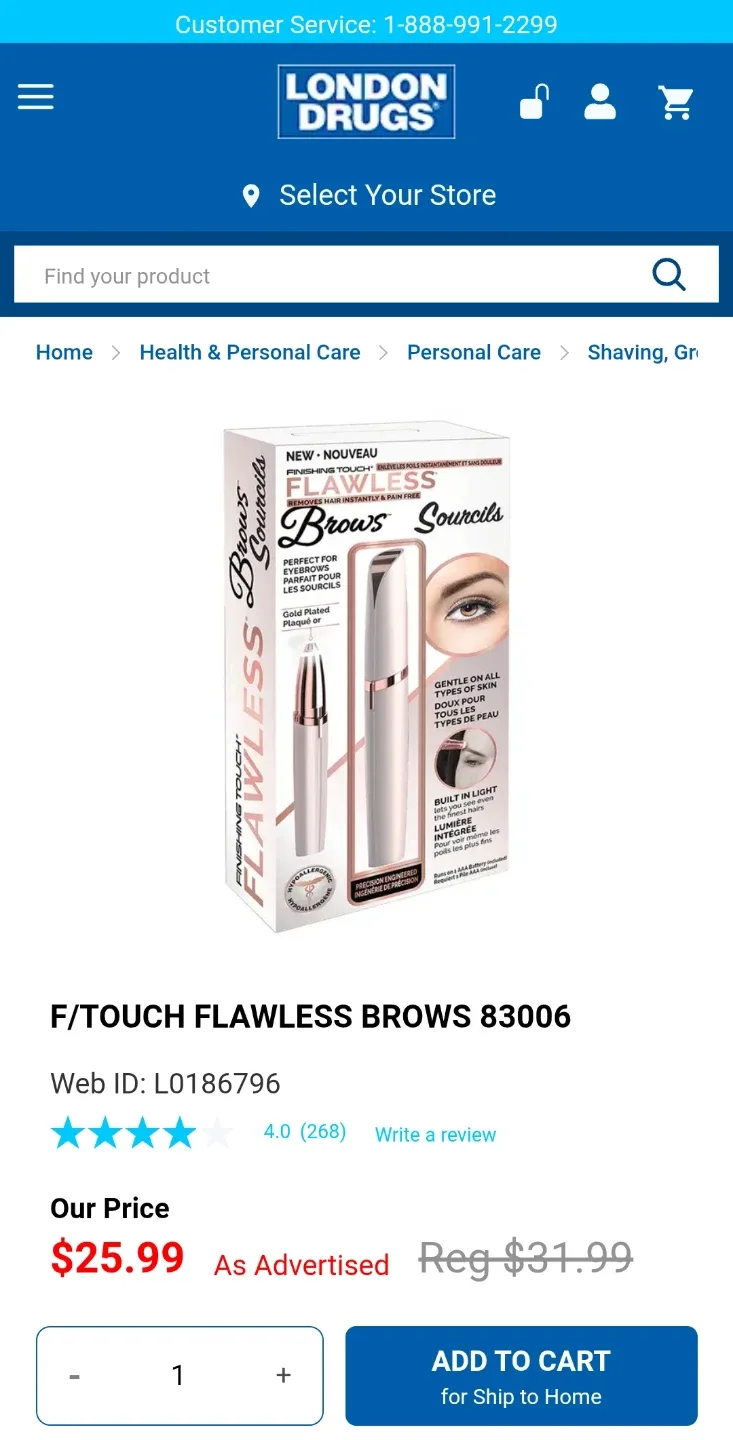 Finishing Touch Flawless Brows Hair Remover - New! image indicator(2)