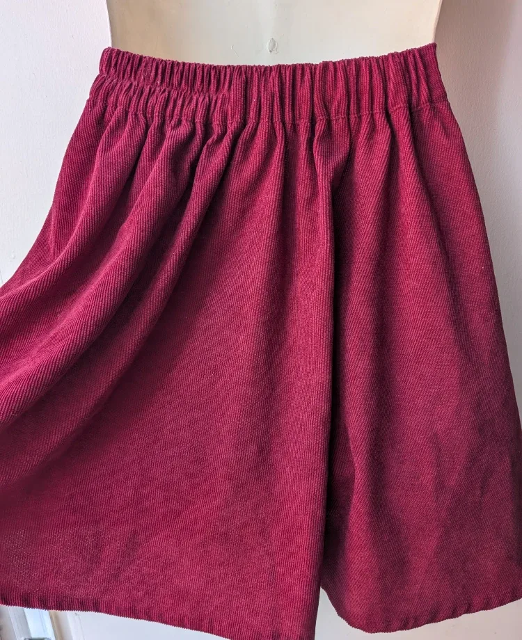 Burgundy Corduroy Skirt - Size Small, worn once image indicator(10)