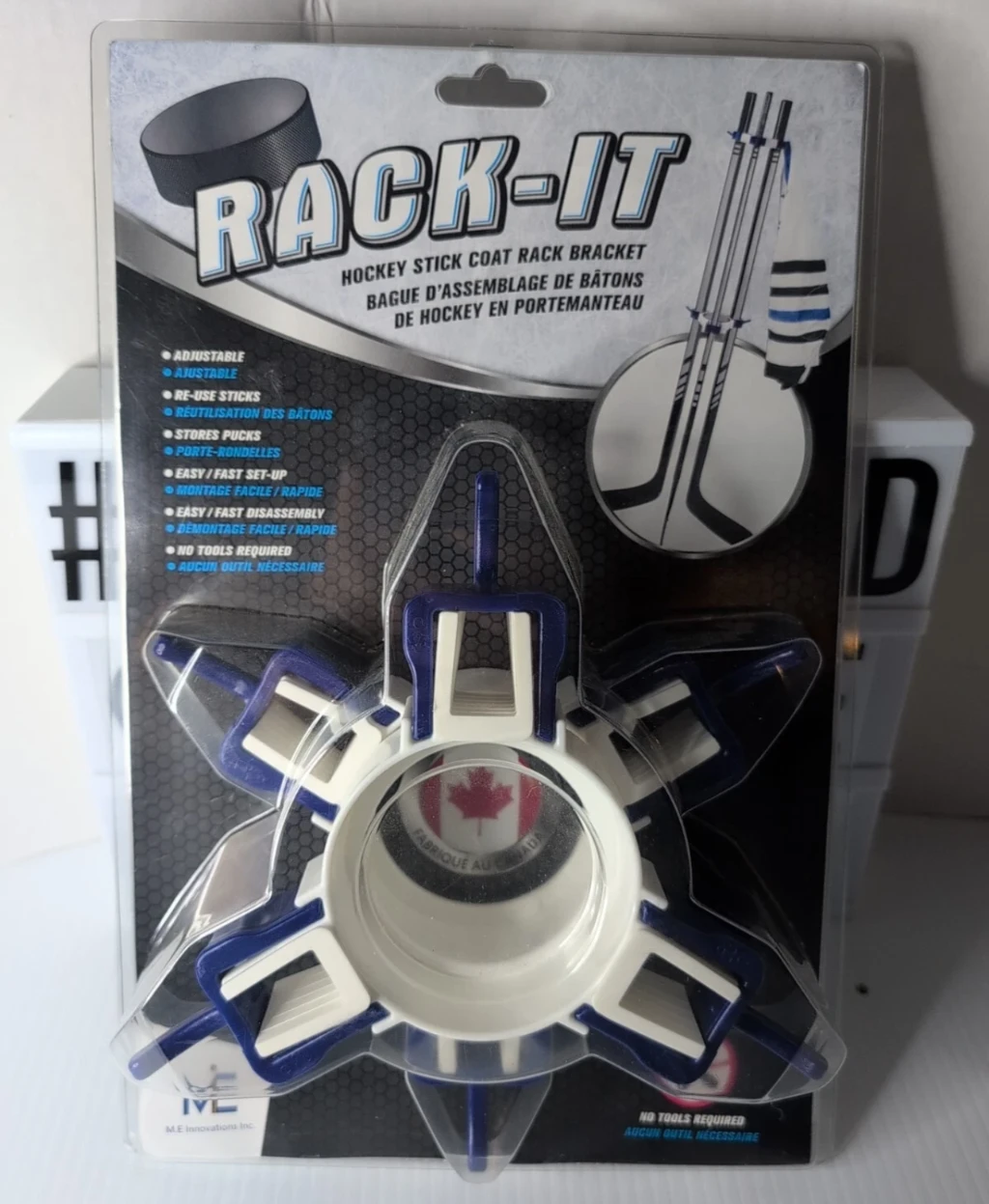 Rack-It Hockey Stick Coat Rack, New in Package