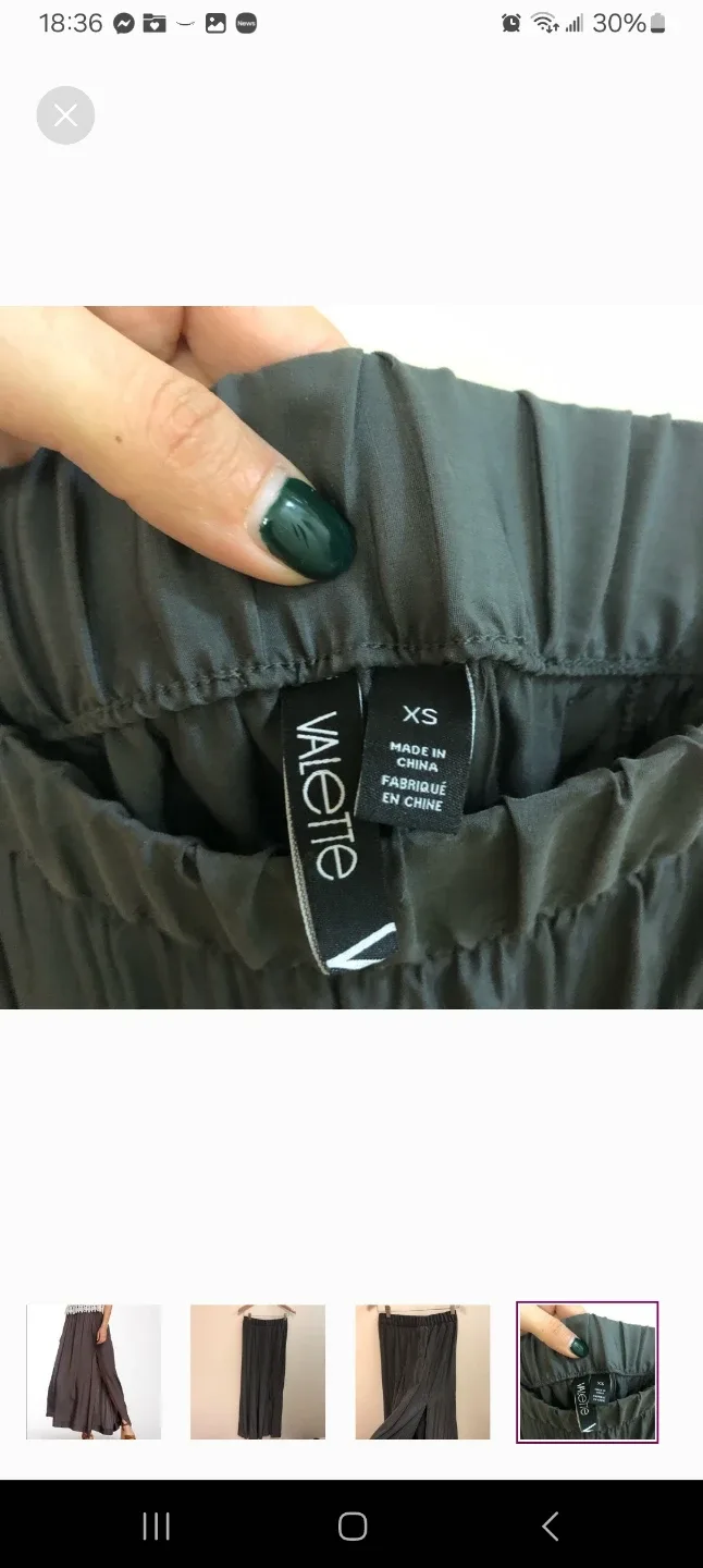 Valette XS Gray Maxi Skirt image indicator(2)