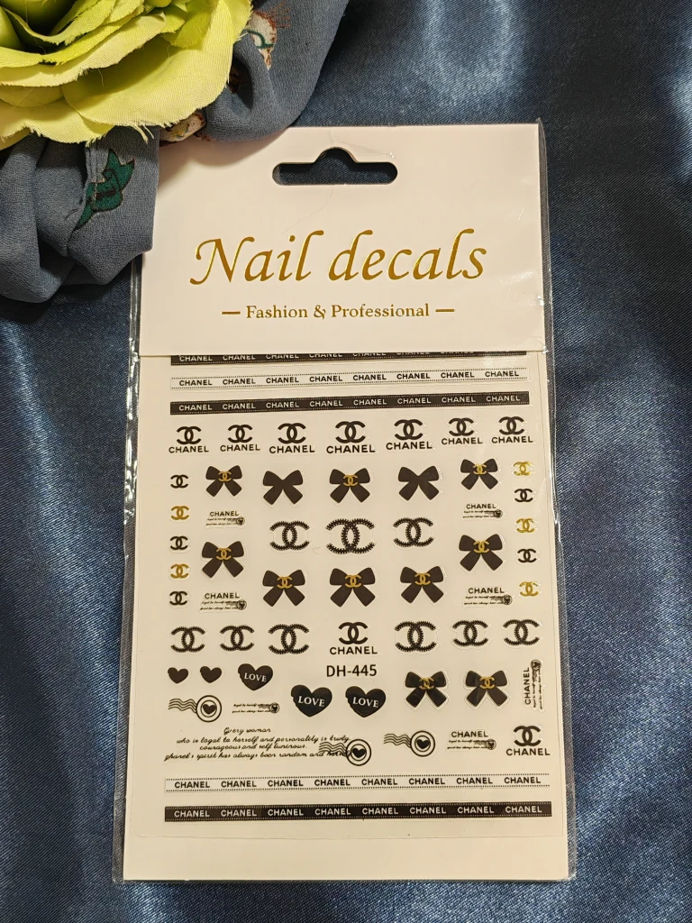 Designer Nail Art Decals - Chanel, Louis Vuitton, Gucci