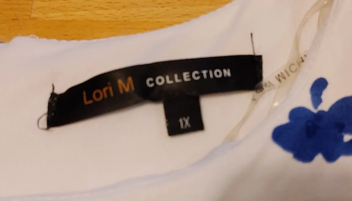 Floral Sleeveless Dress - White & Blue image indicator(9)