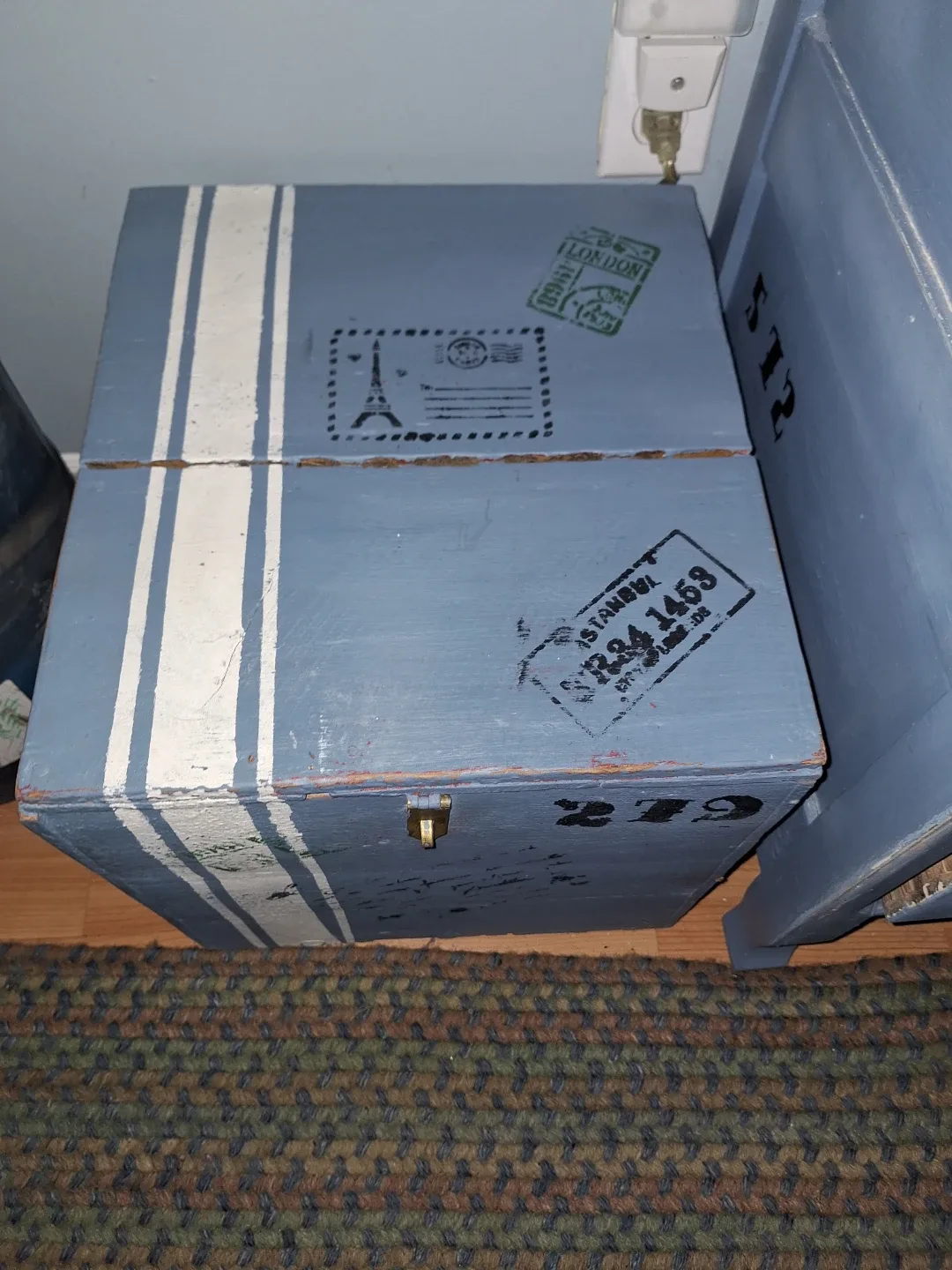 Blue Painted Dresser & Storage Box Set image indicator(2)