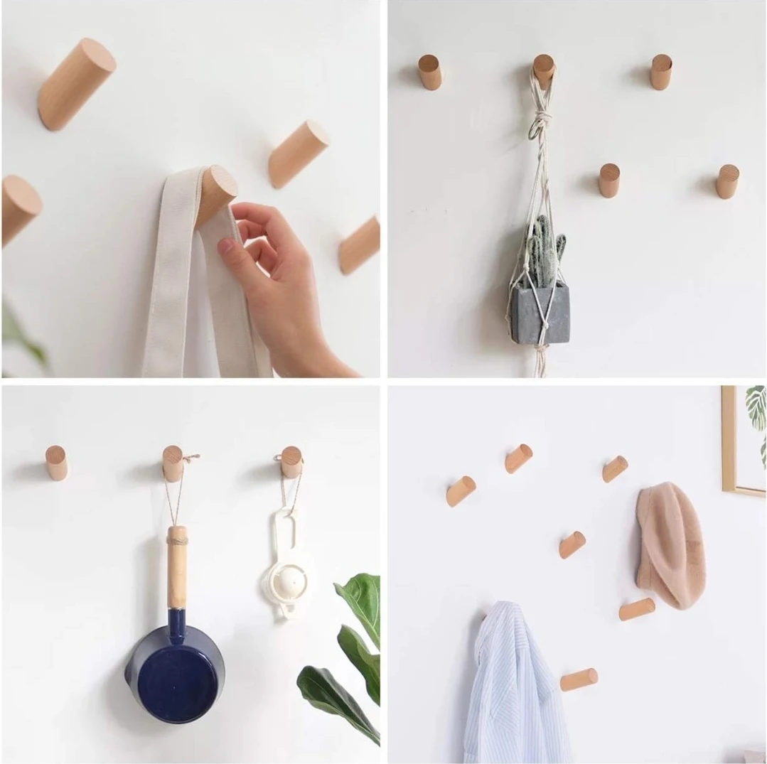 Wooden Wall Hooks - 10 Pack - photo 5