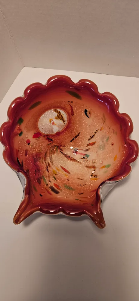 Murano Style Art Glass Bowl