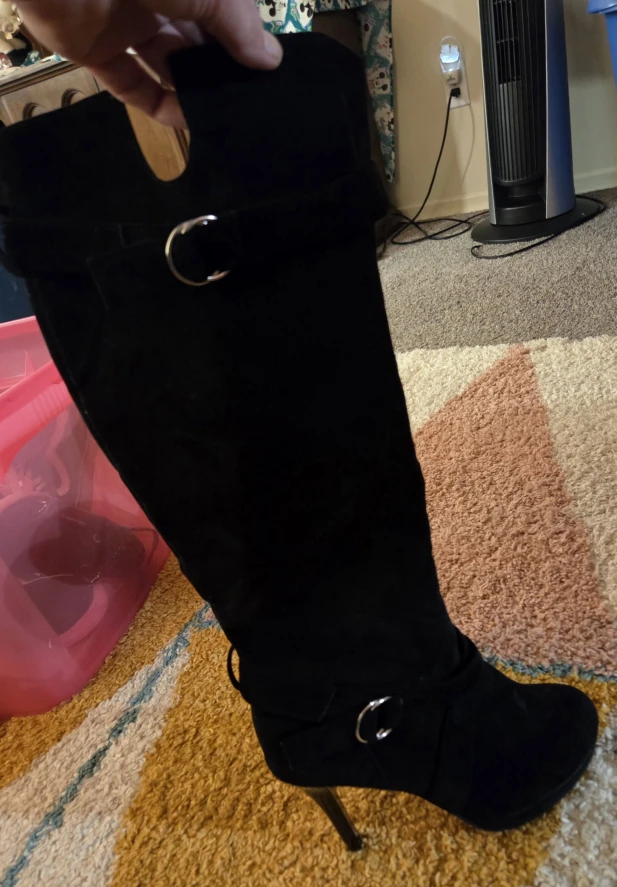Brand new.Black Knee High Heel Boots - Size 42 - photo 2
