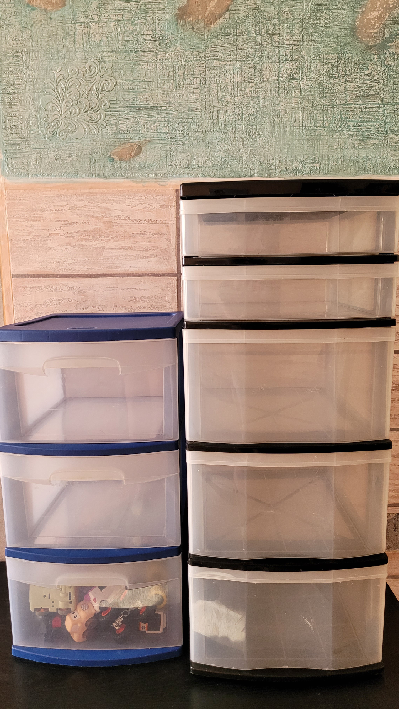 Plastic Storage Drawer Units - 3 & 5 Drawers