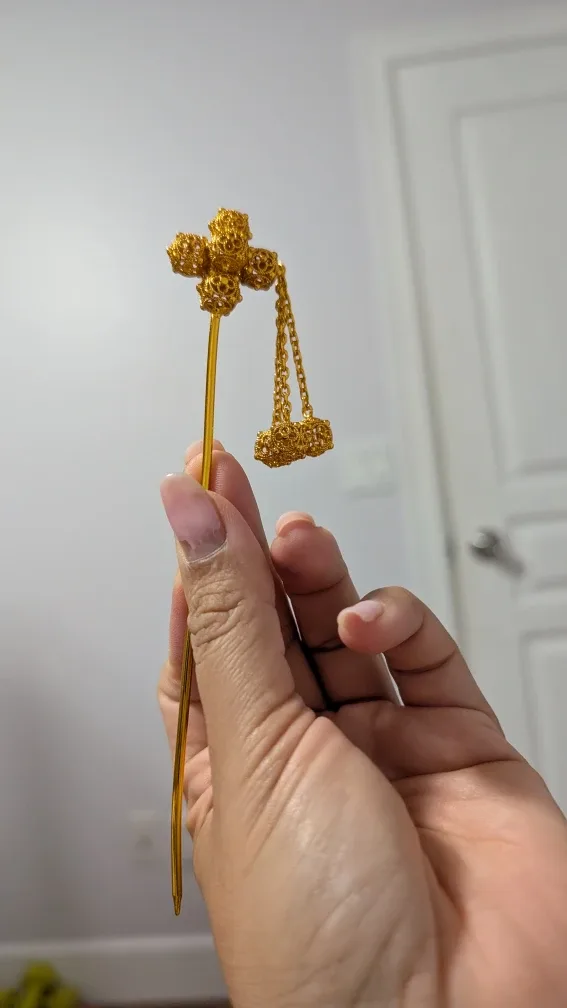 Gold Decorative Hair Pin