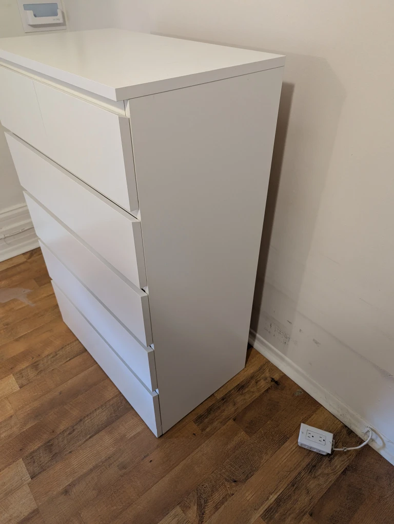 IKEA Malm White 6-Drawer Dresser - photo 4