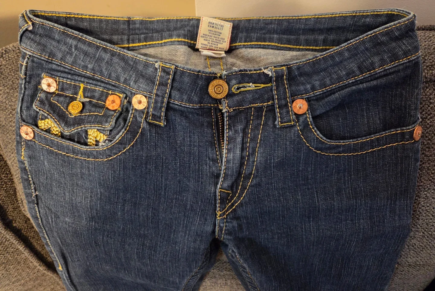 True Religion Bootcut Jeans, Size 27 image indicator(3)