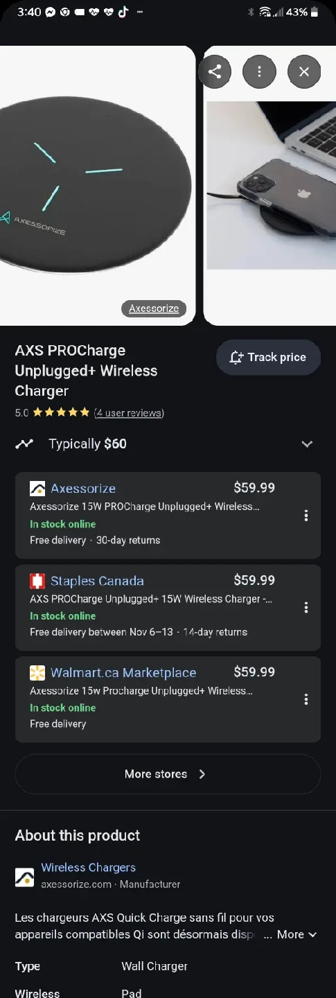 WIRELESS CHARGER Axessorize 15W PROCharge image indicator(4)