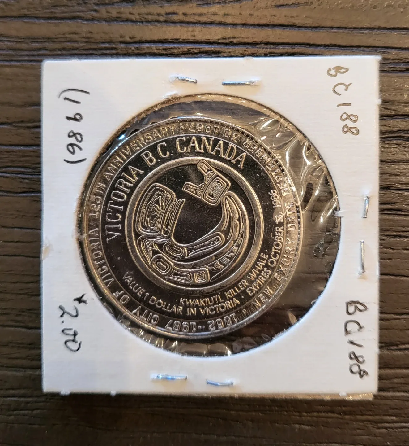 1986 Victoria BC Trade Token