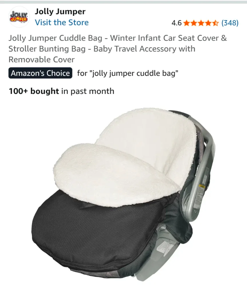 65$ real price Jolly Jumper Snuggle Bag - Winter Baby Essentials thumbnail