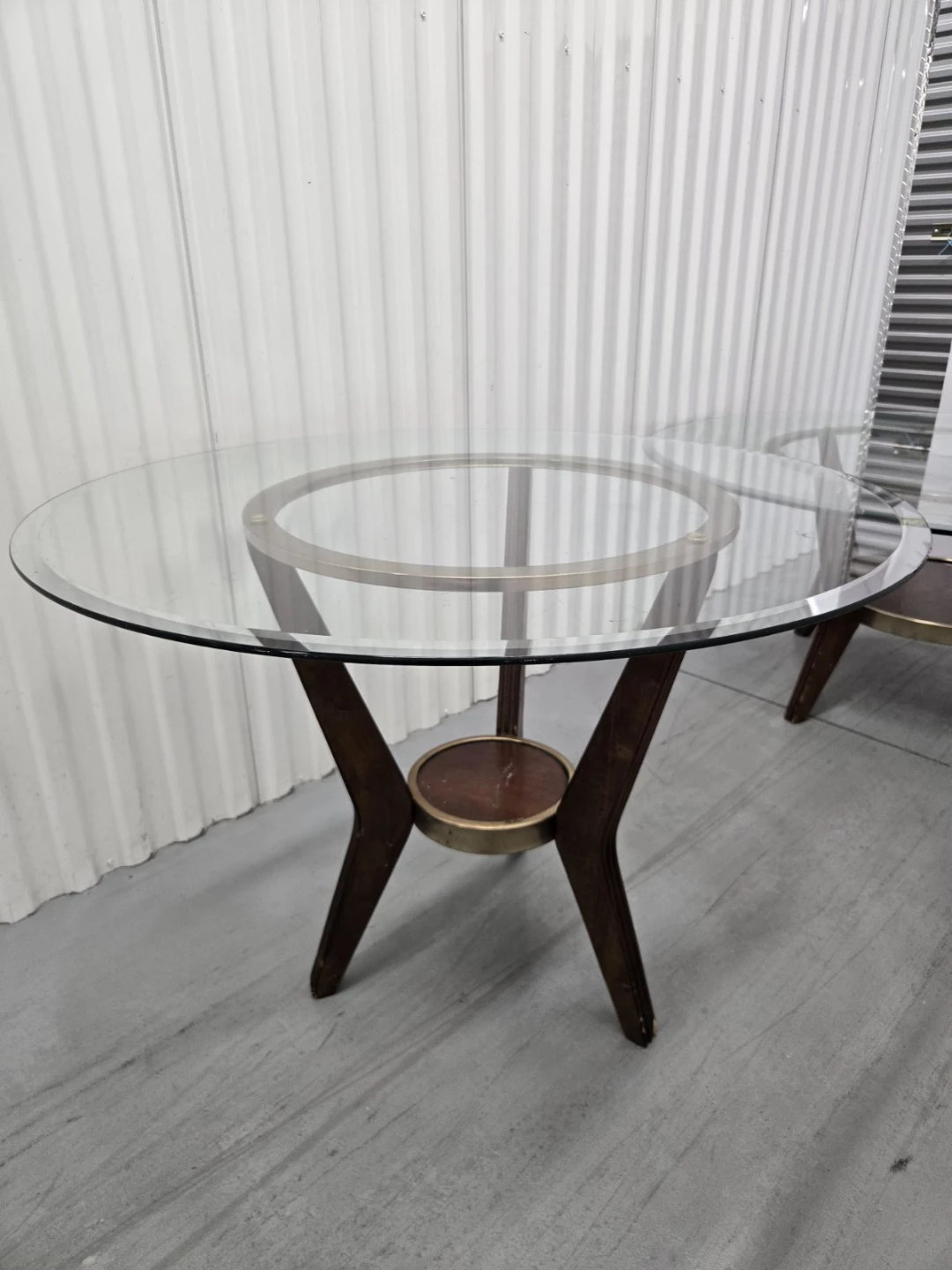 Mid-Century Modern Glass Top Side Tables - Set of 2 - photo 5