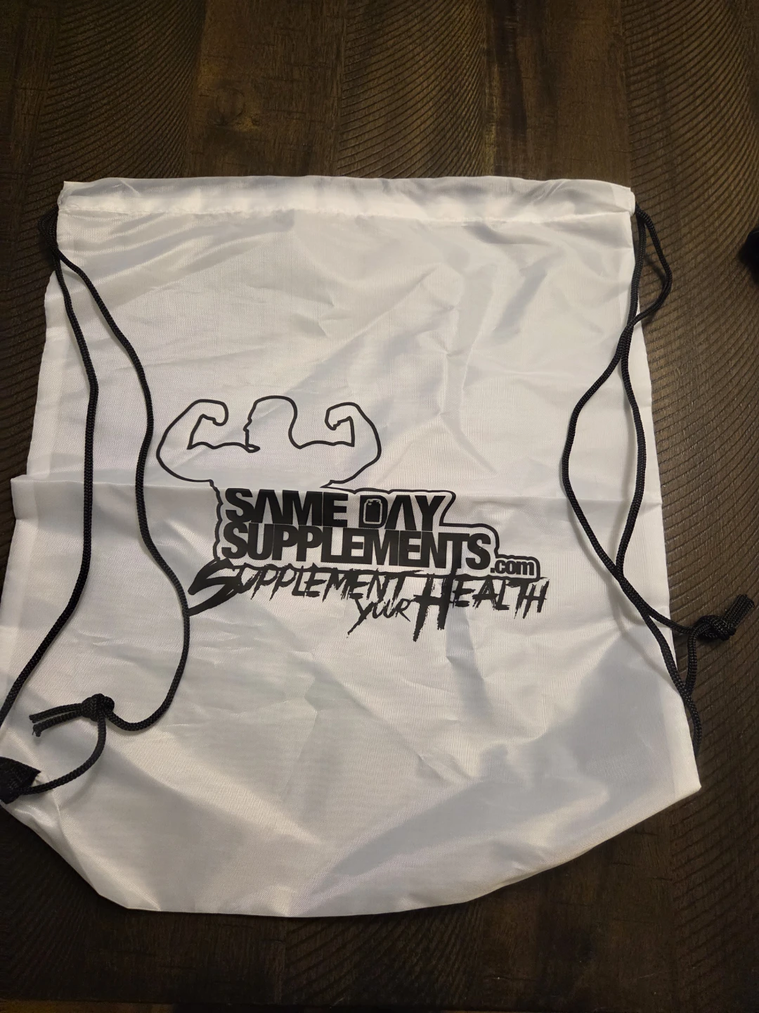 Same Day Supplements Drawstring Bag
